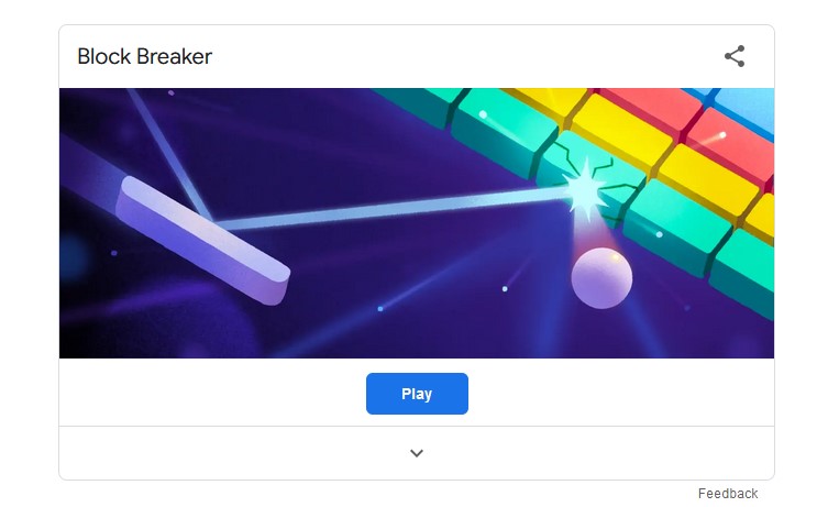 Block Breaker – kolejna gra trafia do wyszukiwarki Google’a