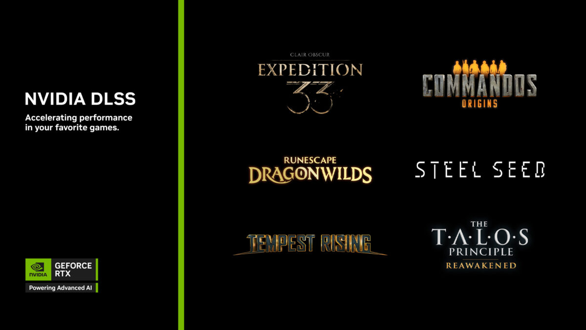 Nvidia DLSS z nowymi tytułami — biblioteka dla graczy się rozszerza