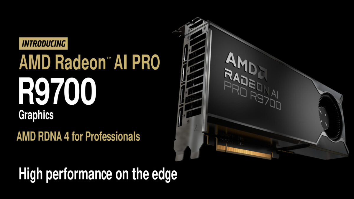 Oto AMD Radeon AI PRO R9700. Ma pobić RTX 5080 w zastosowaniach AI