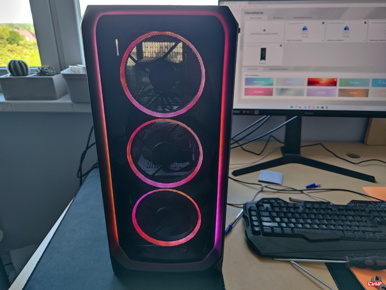 test Fractal Design Meshify 3 Ambience Pro RGB Black TG Light Tint, recenzja Fractal Design Meshify 3 Ambience Pro RGB Black TG Light Tint, opinia Fractal Design Meshify 3 Ambience Pro RGB Black TG Light Tint