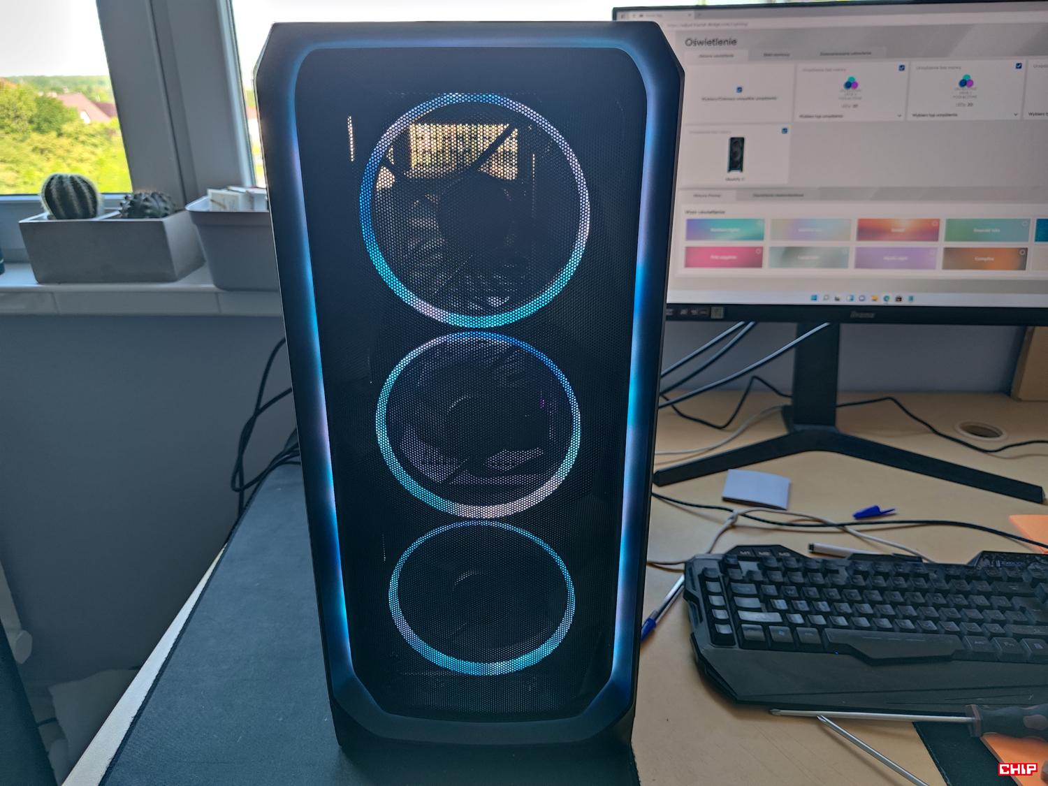 test Fractal Design Meshify 3 Ambience Pro RGB Black TG Light Tint, recenzja Fractal Design Meshify 3 Ambience Pro RGB Black TG Light Tint, opinia Fractal Design Meshify 3 Ambience Pro RGB Black TG Light Tint