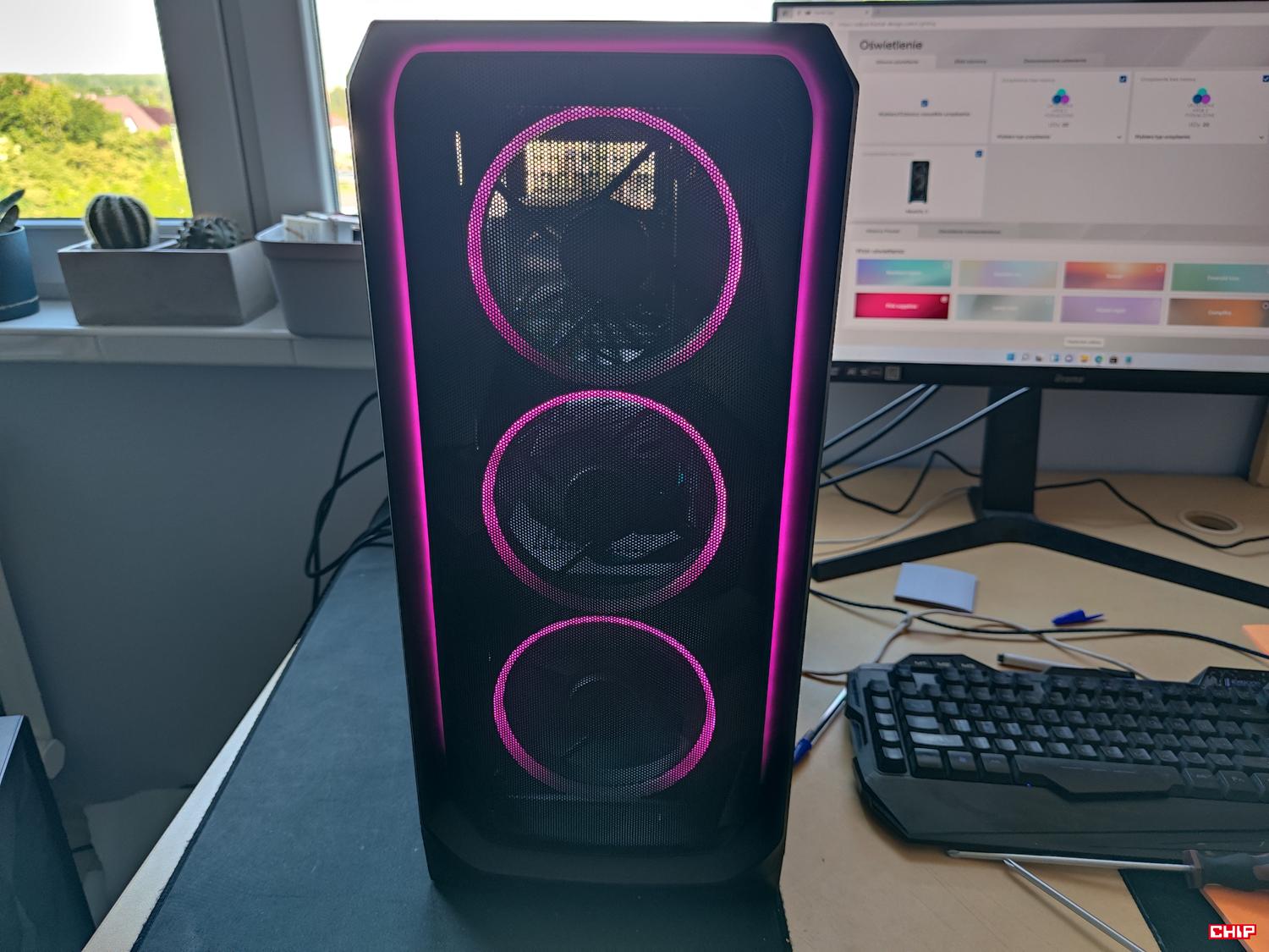 test Fractal Design Meshify 3 Ambience Pro RGB Black TG Light Tint, recenzja Fractal Design Meshify 3 Ambience Pro RGB Black TG Light Tint, opinia Fractal Design Meshify 3 Ambience Pro RGB Black TG Light Tint