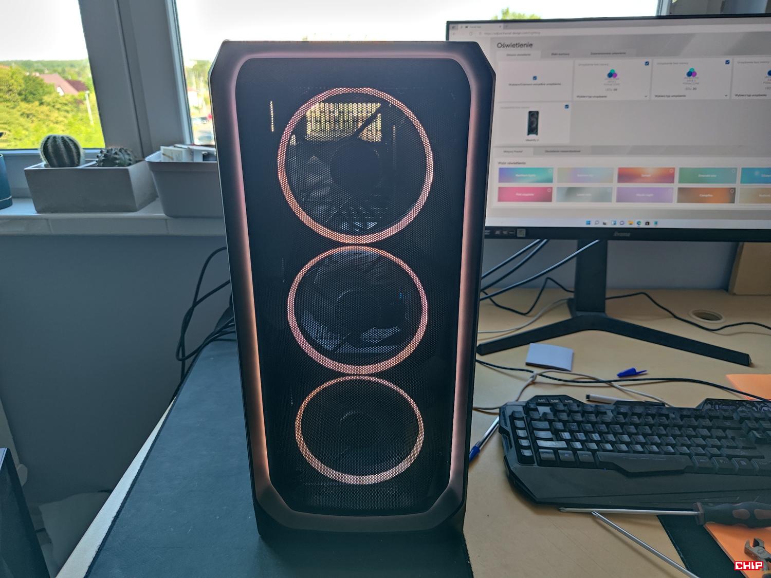 test Fractal Design Meshify 3 Ambience Pro RGB Black TG Light Tint, recenzja Fractal Design Meshify 3 Ambience Pro RGB Black TG Light Tint, opinia Fractal Design Meshify 3 Ambience Pro RGB Black TG Light Tint