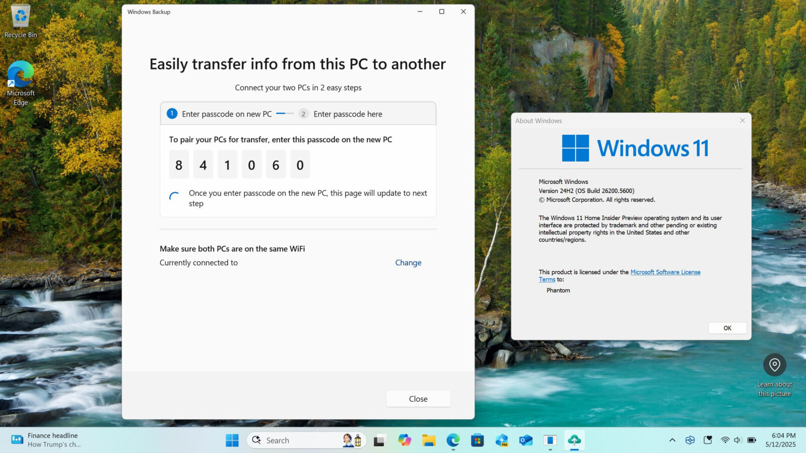 Windows 11 nowy transfer