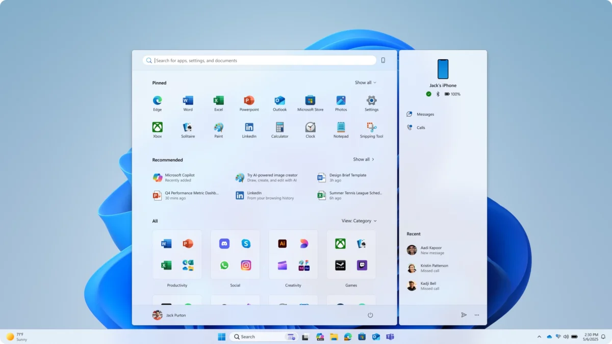 W końcu! Windows 11 otrzymuje zmienione menu Start