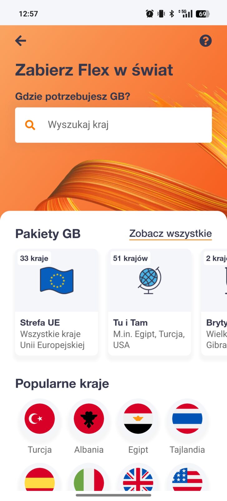 orange flex travel aplikacja do esim