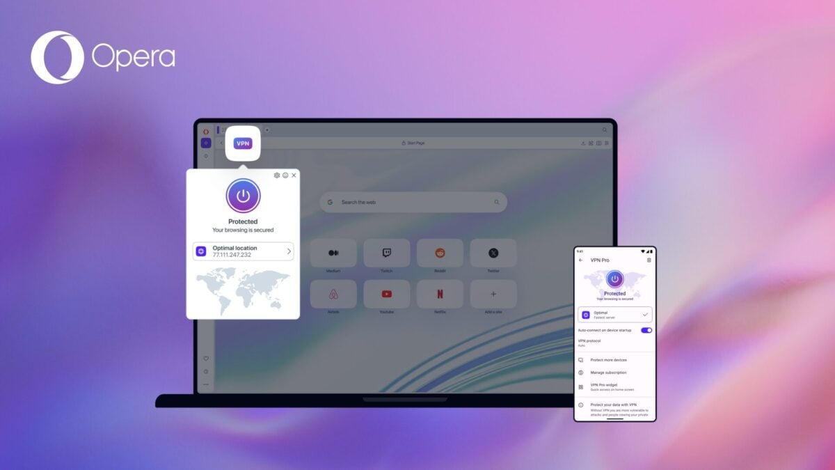 Opera odświeża VPN Pro. Ma zapewniać lepszą ochronę i błyskawiczne prędkości