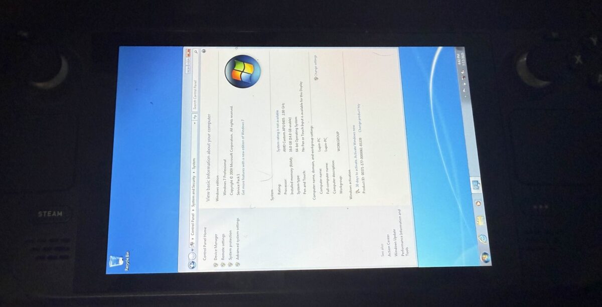 Windows 7 na Steam Decku? No tak jakby…