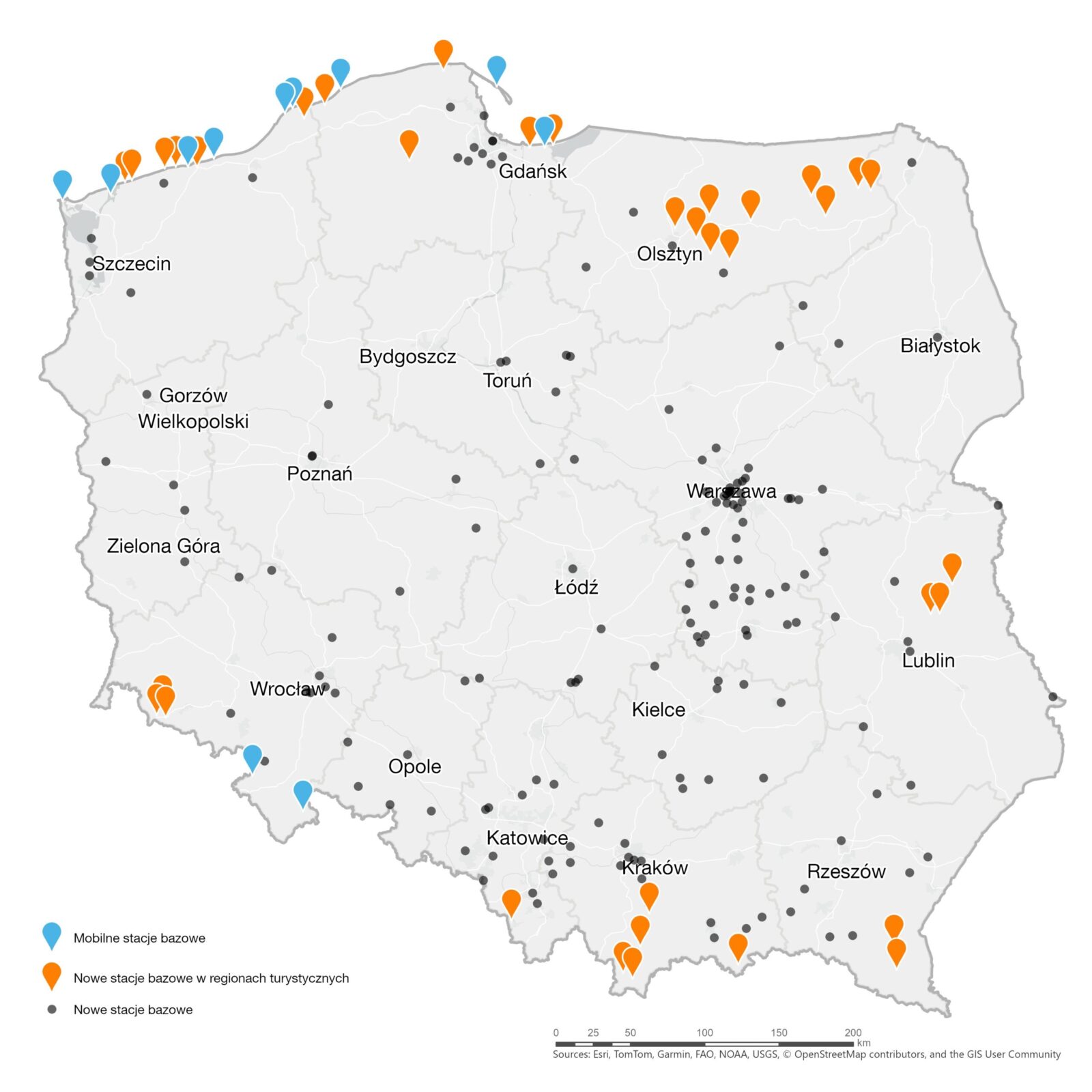 sieć 5G Orange, mobilne nadajniki dla turystów