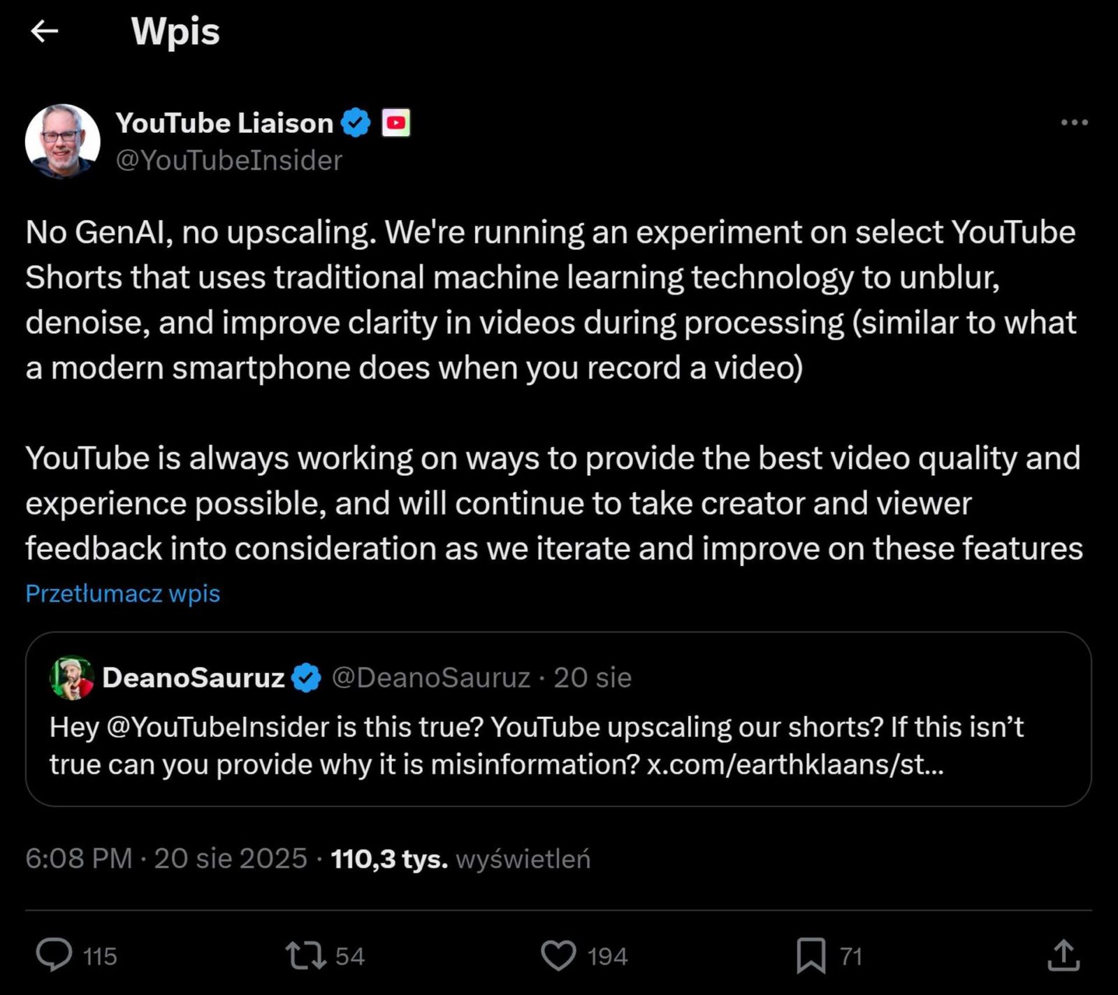 youtube-modyfikuje-tresci-ai