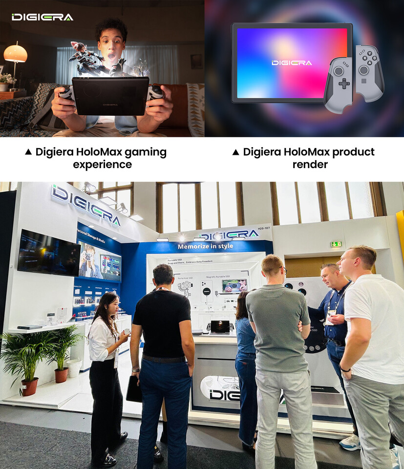Hybrydowy laptop-konsola DIGIERA HoloMax z bezokularowym 3D