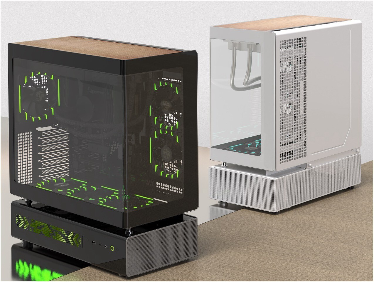 GAMEMAX N90. Obudowa z panoramicznym szkłem i wyświetlaczem LED w retro stylu