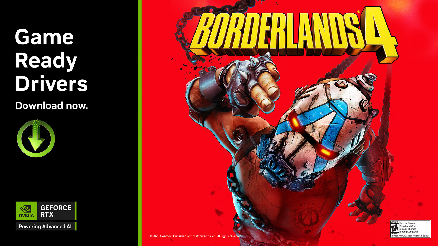 Nowe sterowniki Nvidia GeForce 581.29 WHQL z optymalizacją dla Borderlands 4