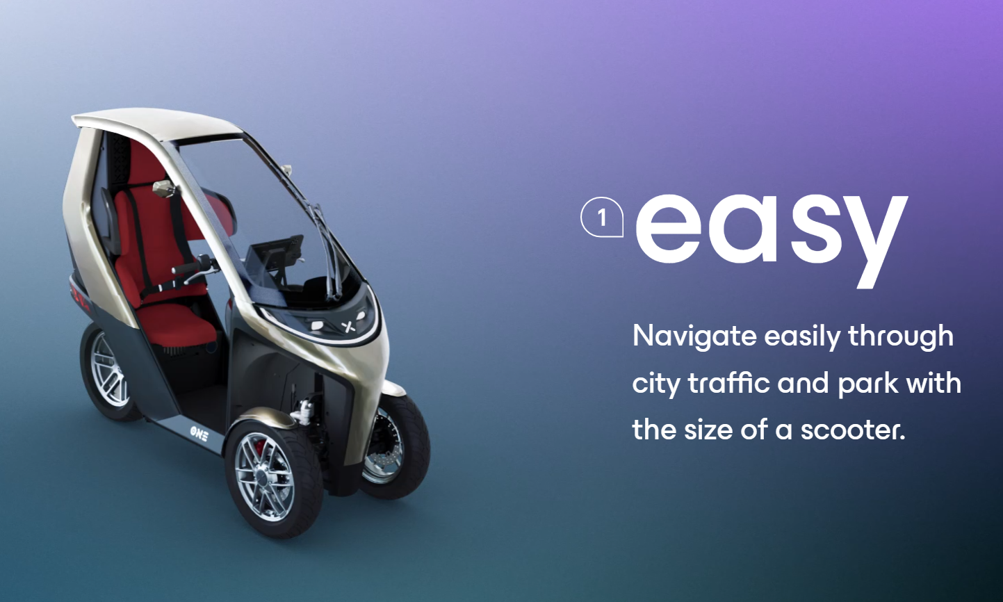 XYTE One to elektryczny trójkołowiec, do którego nie potrzebujesz kasku