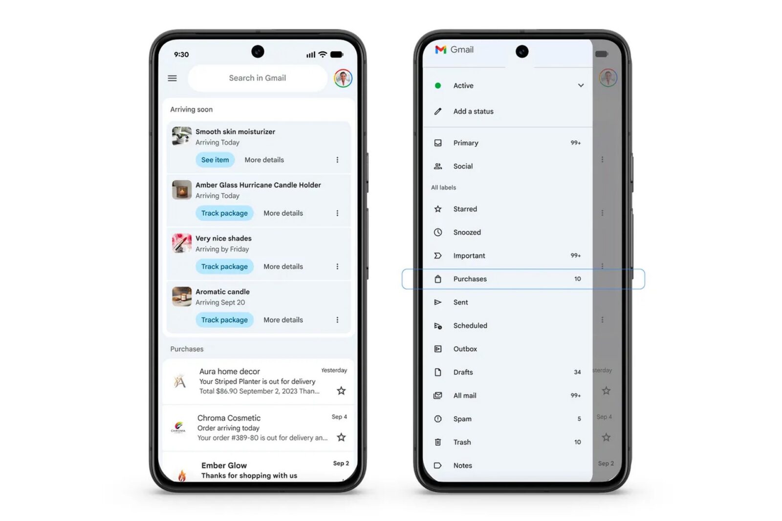 Gmail zakładka zakupy