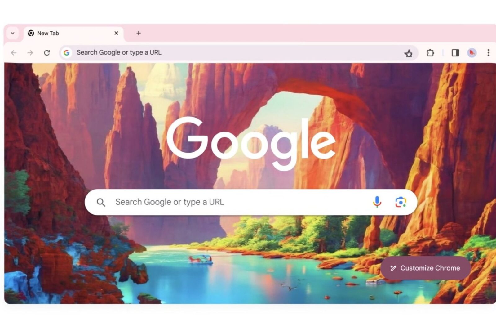 Google Chrome motyw AI