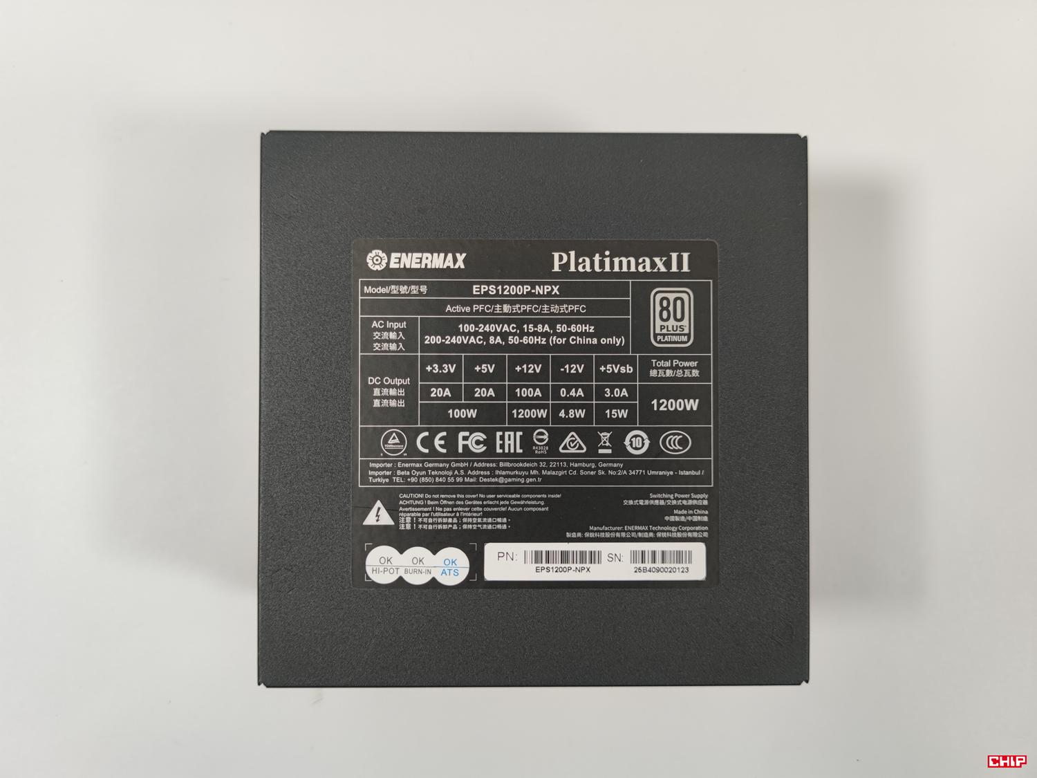test Enermax PlatimaxII 1200DF, recenzja Enermax PlatimaxII 1200DF, opinia Enermax PlatimaxII 1200DF