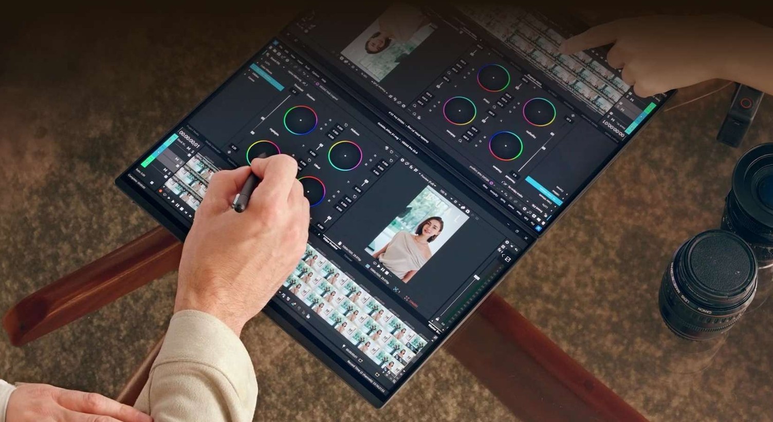 Chcesz, żeby choćby poza domem praca nabrała sensu? ASUS Zenbook Duo UX8407AA to gwarantuje