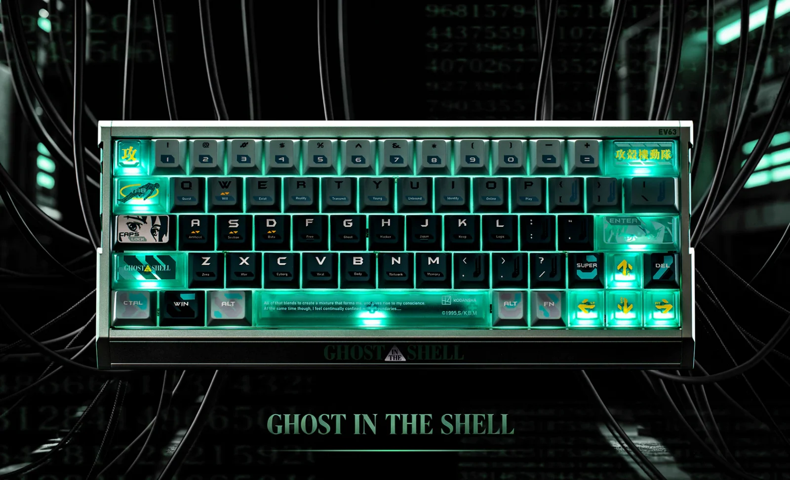 Klawiatura IQUNIX EV63 Ghost in the Shell