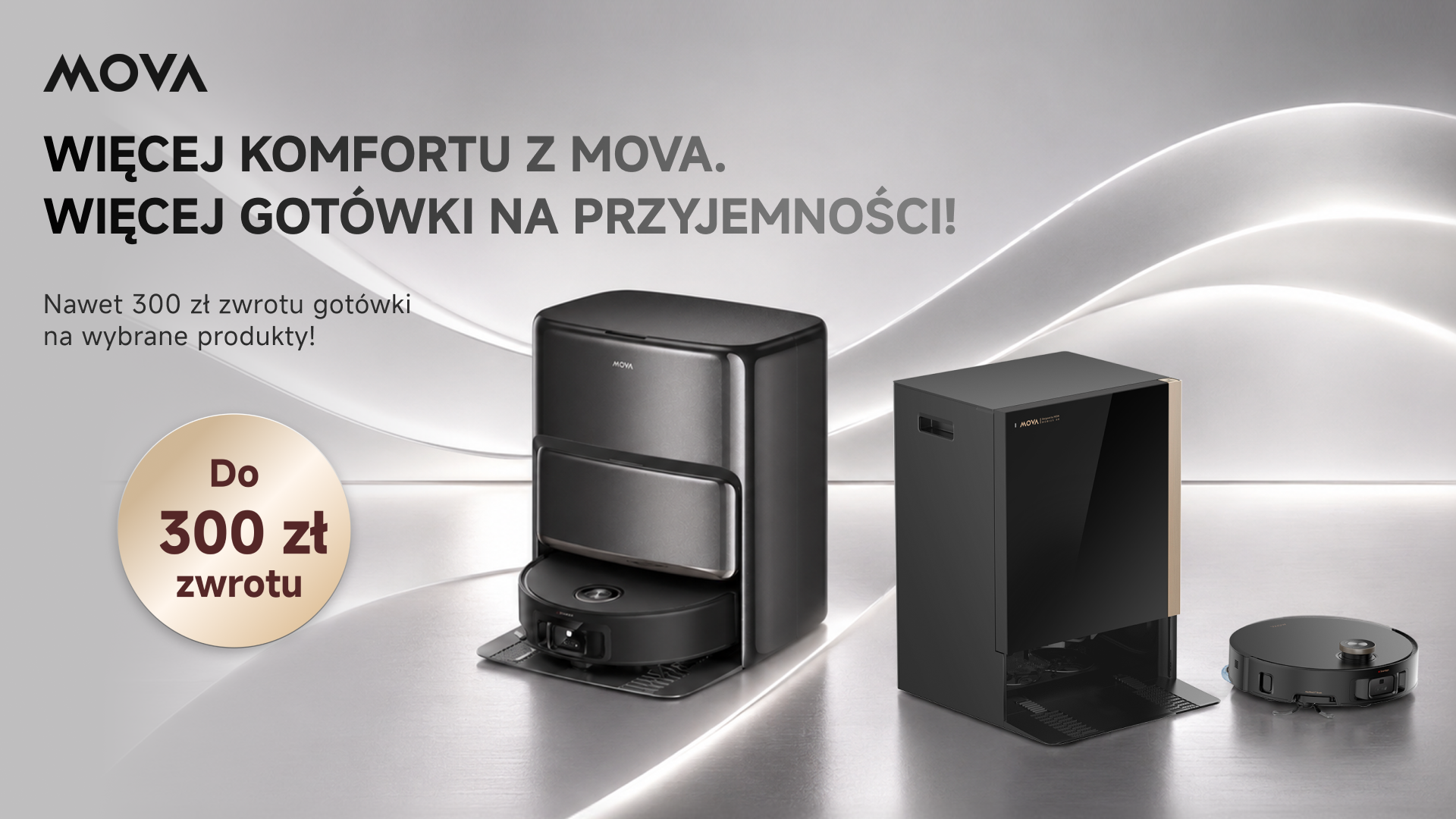 MOVA zwraca pieniądze za sprzątanie. Cashback obejmuje roboty, odkurzacze i sprzęt do domu