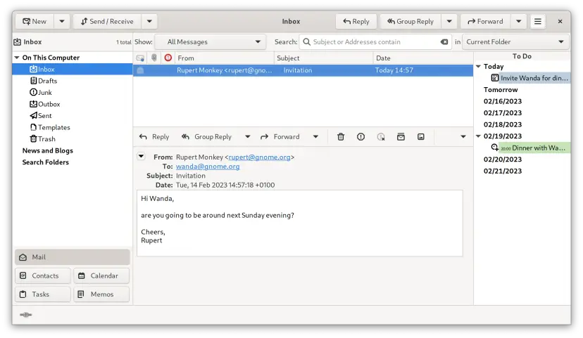 Evolution – popularny klient poczty Linuxa ma poważną lukę. A deweloper nic z tym nie robi