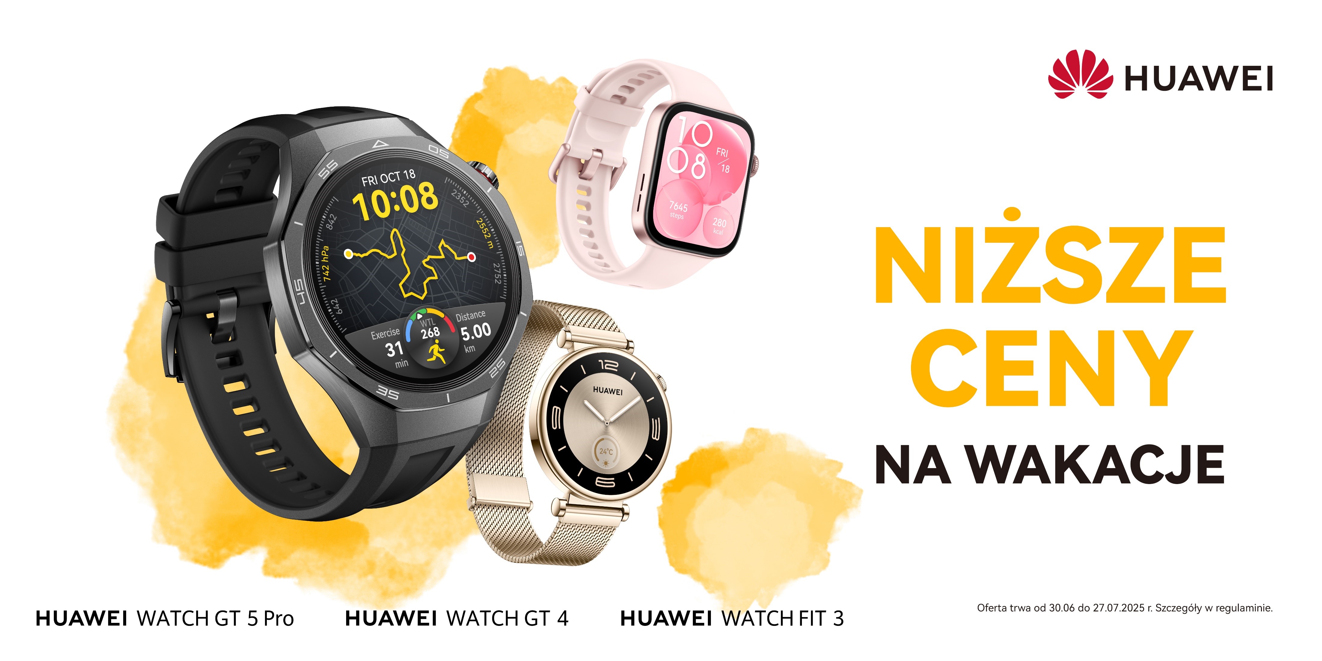 Wakacyjne okazje od Huawei. Idealny smartwatch na lato w niższej cenie