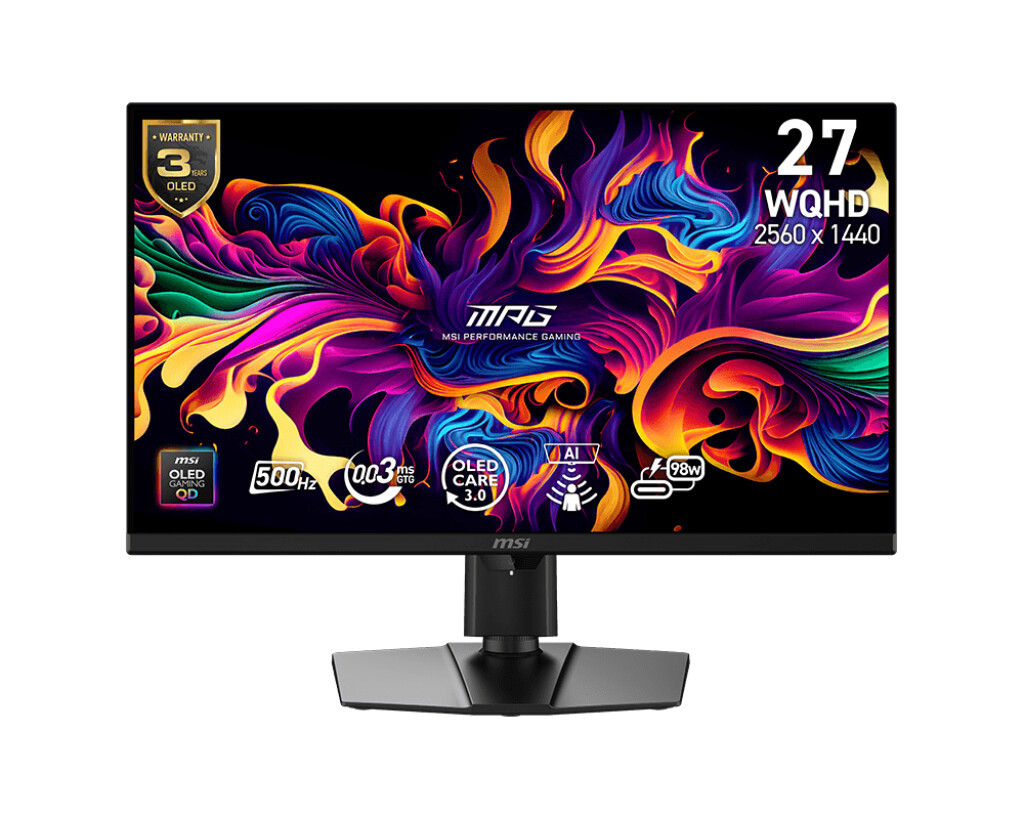 MSI wprowadza monitory QD-OLED z AI z 500 Hz i wykrywaniem obecności użytkownika