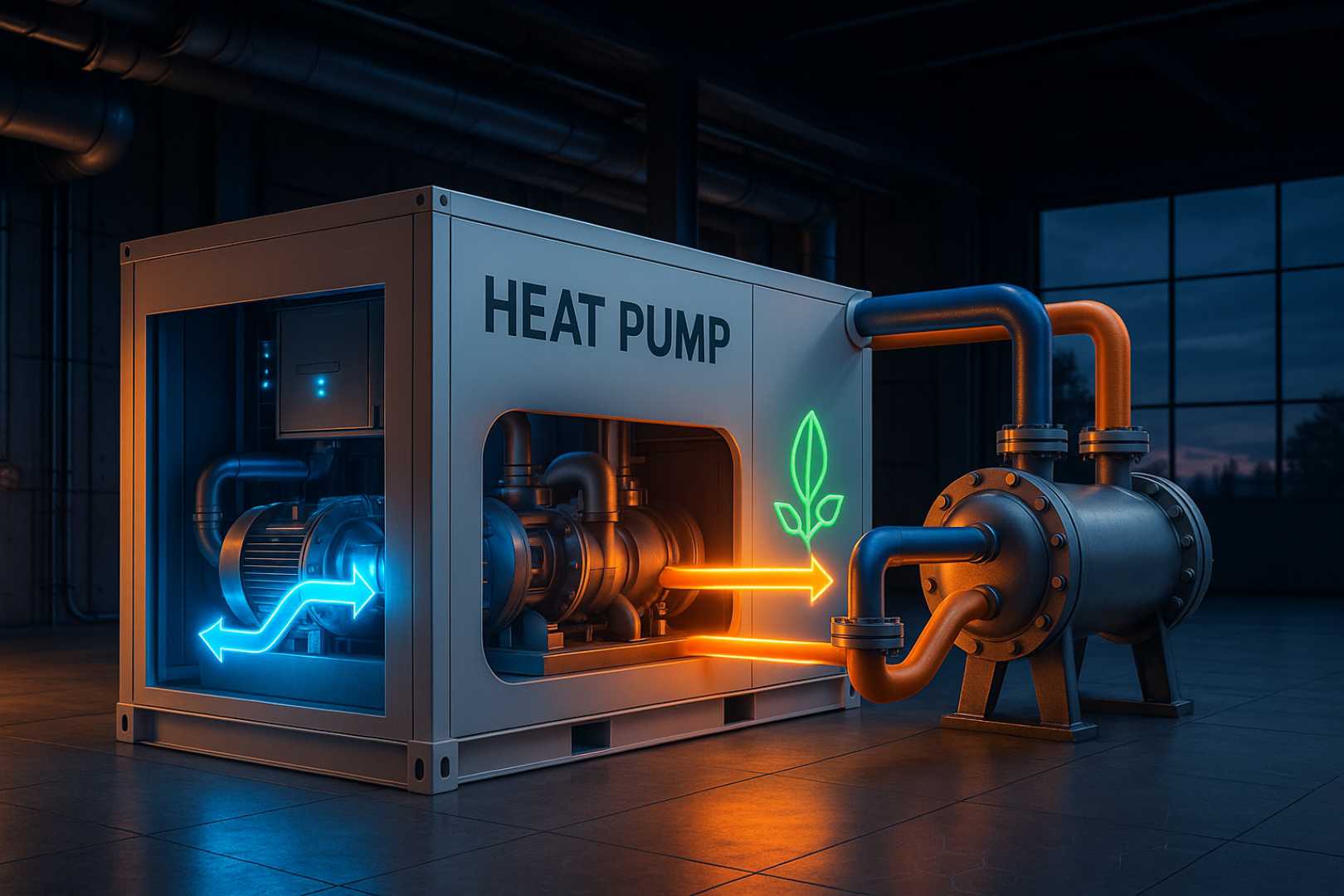 Ta 640-kW pompa ciepła zamienia odpady w złoto